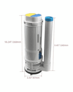 WC Cistern Fitting Kit: Side-Mount and Top Dual Toilet Flush Lever - Image 4