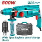 800W TOTAL Rotary Hammer - Industrial Hardware Tool
