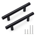 6.2"/156mm Black Round Drawer Handle F27