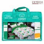JIMMY HOME TEXTILE 6-Piece Double Bed Spread Set (AB1404) – Elegant Bedding for a Fresh Bedroom Look - Image 3