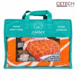 JIMMY HOME TEXTILE 6-Piece Double Bed Spread Set (AB1404) – Elegant Bedding for a Fresh Bedroom Look